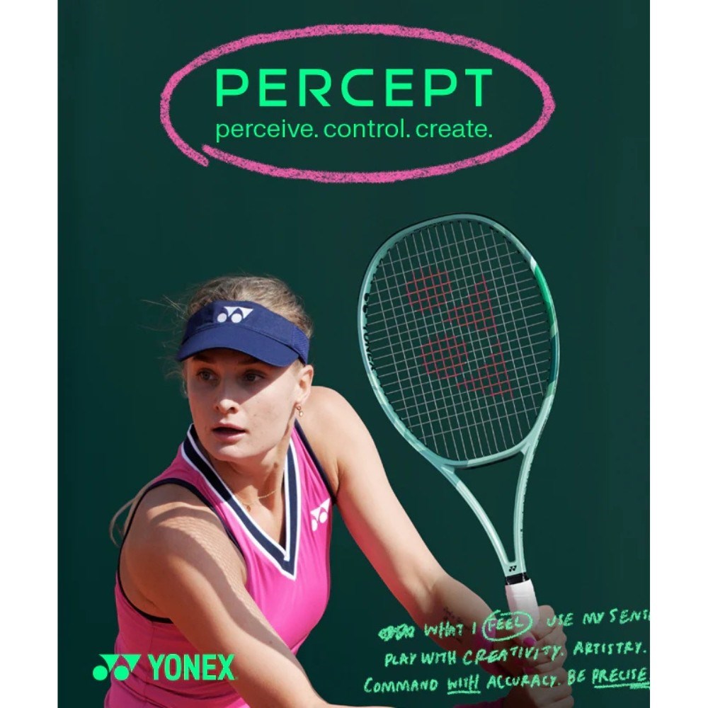 Yonex Percept Game 100 Inch 270 Gram (Kordajlı) Zeytin Yeşili Tenis Raketi