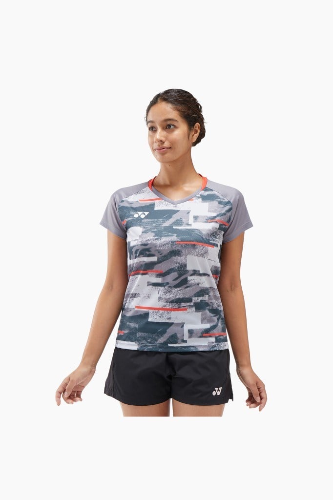 Yonex YY24 YW0034 Kadın Spor Gri Tişört