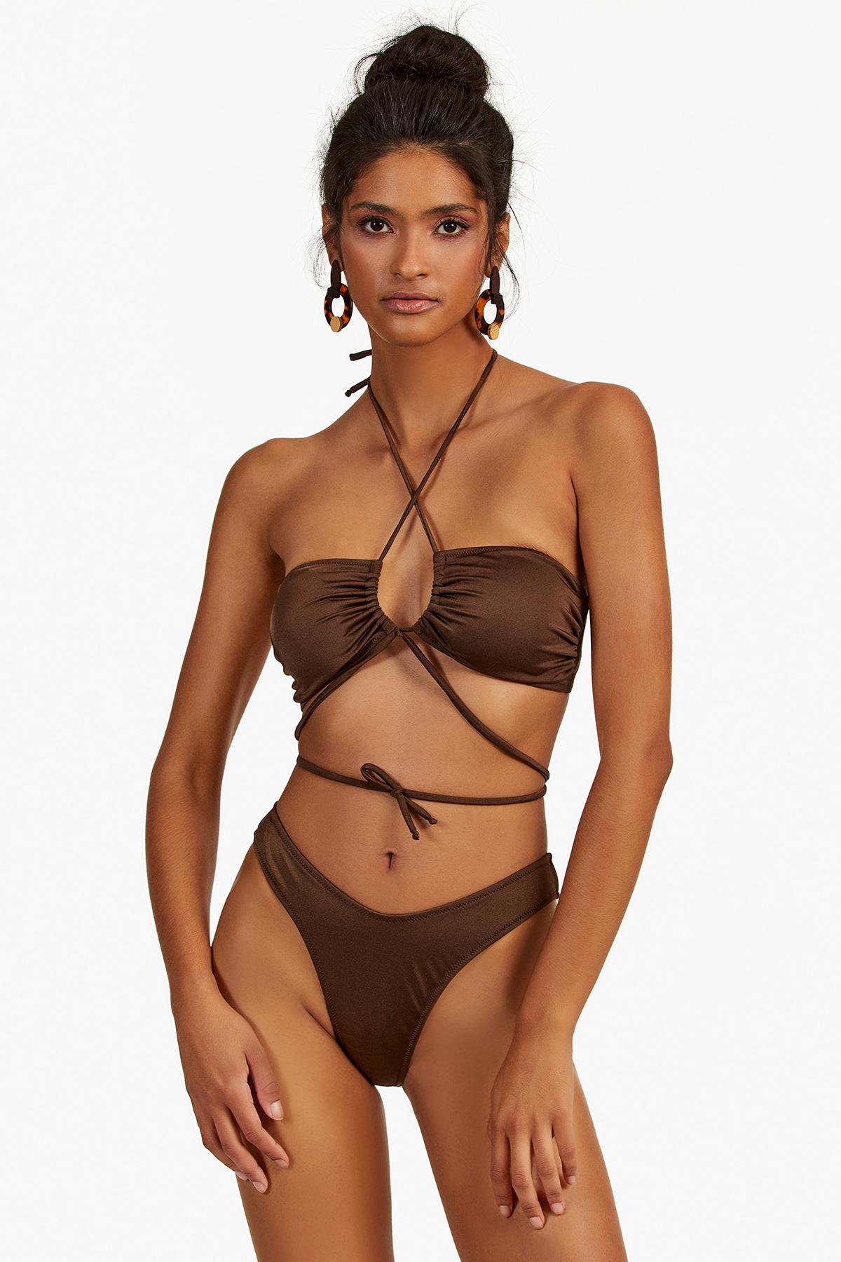 Büzgülü Straplez Bikini en iyi fiyatlarla Argento'da!
