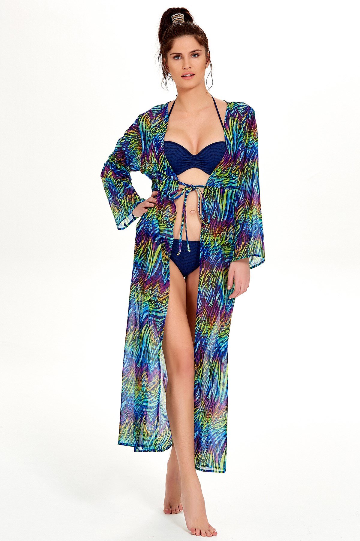 Mavi Desenli Uzun Kaftan en iyi fiyatlarla Argento'da!
