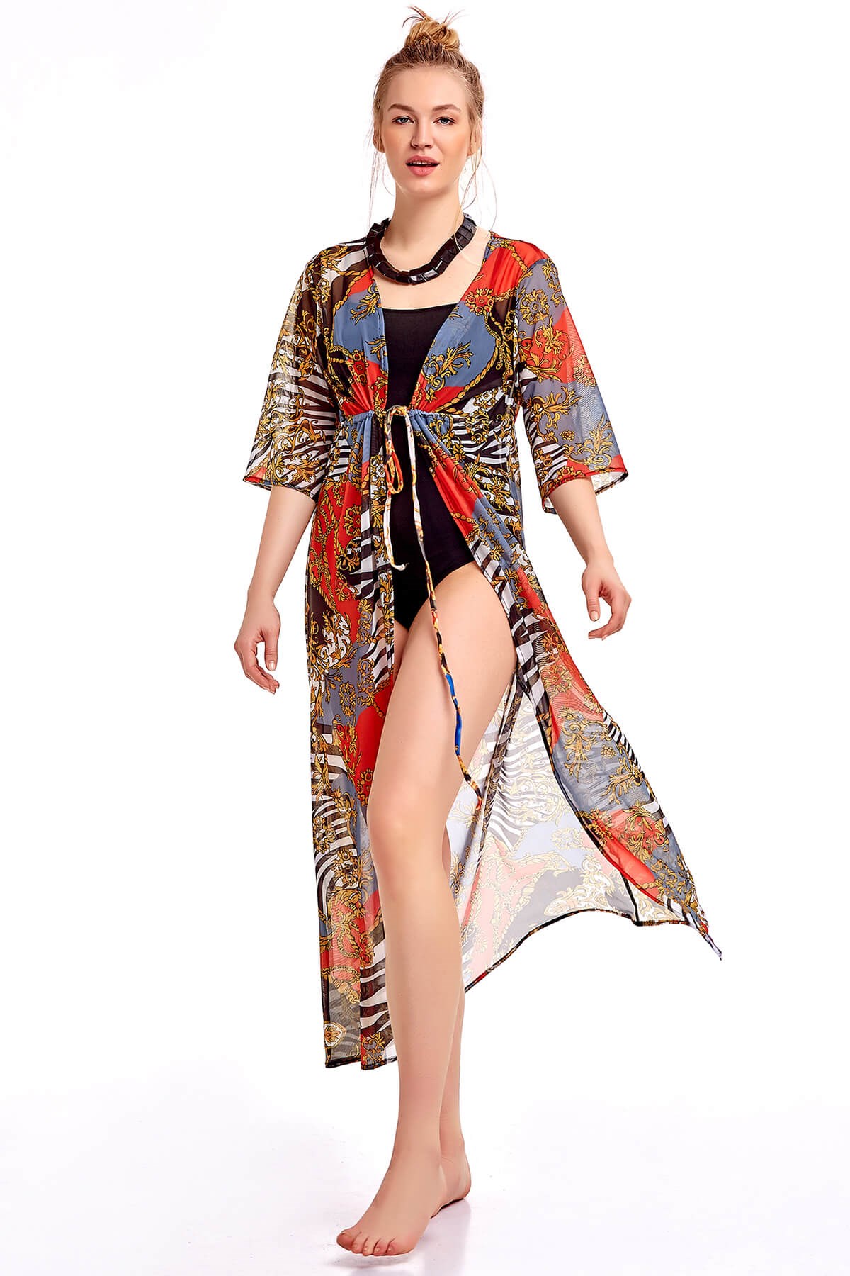 ÖNÜ AÇIK UZUN KAFTAN en iyi fiyatlarla Argento'da!