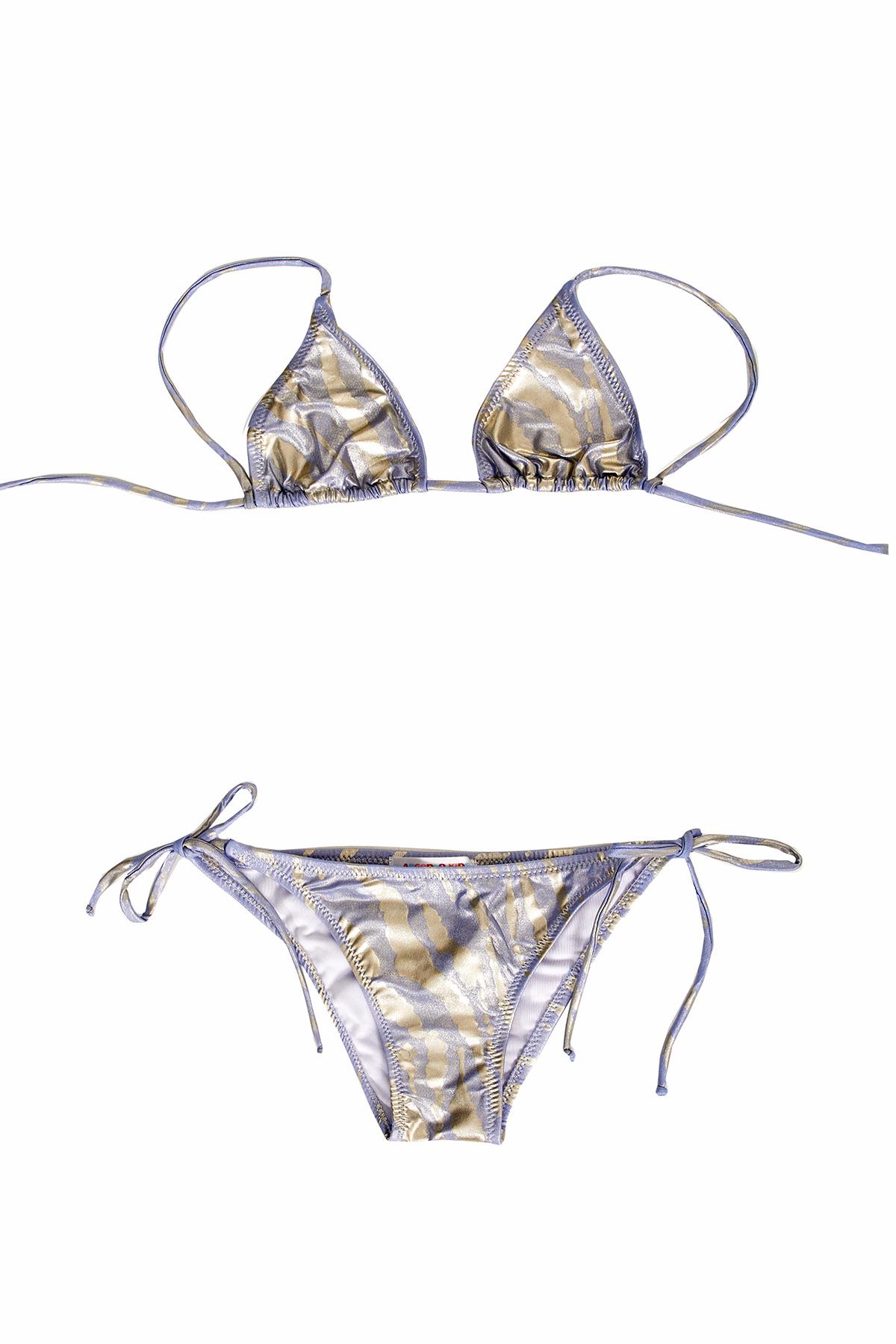 Parlak Gri Üçgen Kız Çocuk Bikini en iyi fiyatlarla Argento'da!