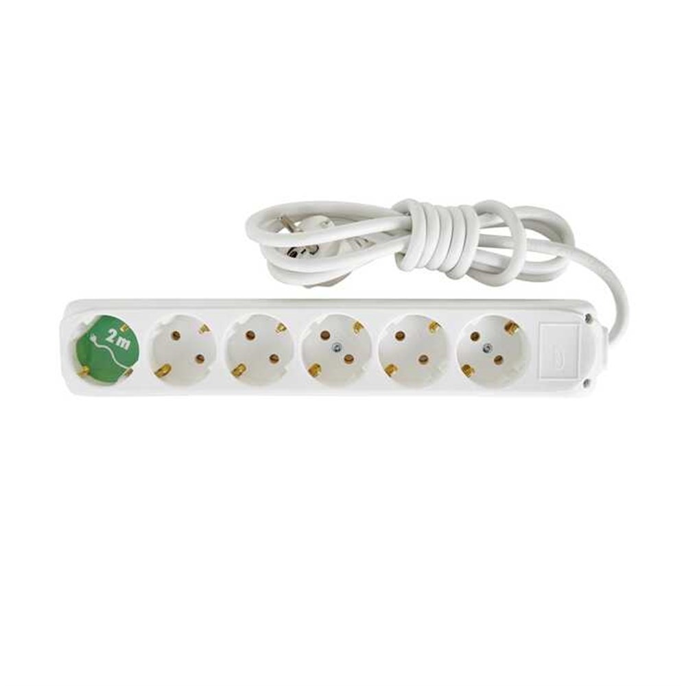 Almera 6'lı Anahtarlı Topraklı Priz 2 Mt.