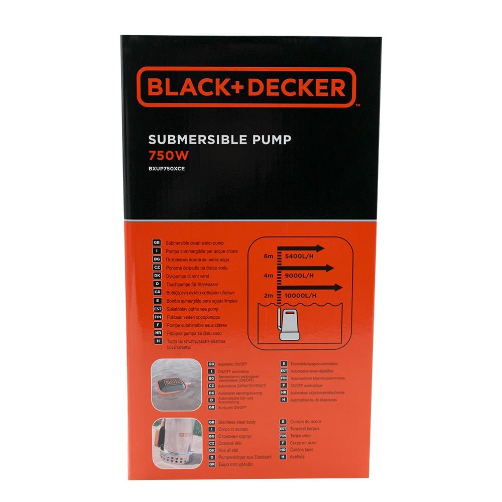 BLACK+DECKER TEMIZ SU DALGIÇ POMPA 750W BXUP750XCE