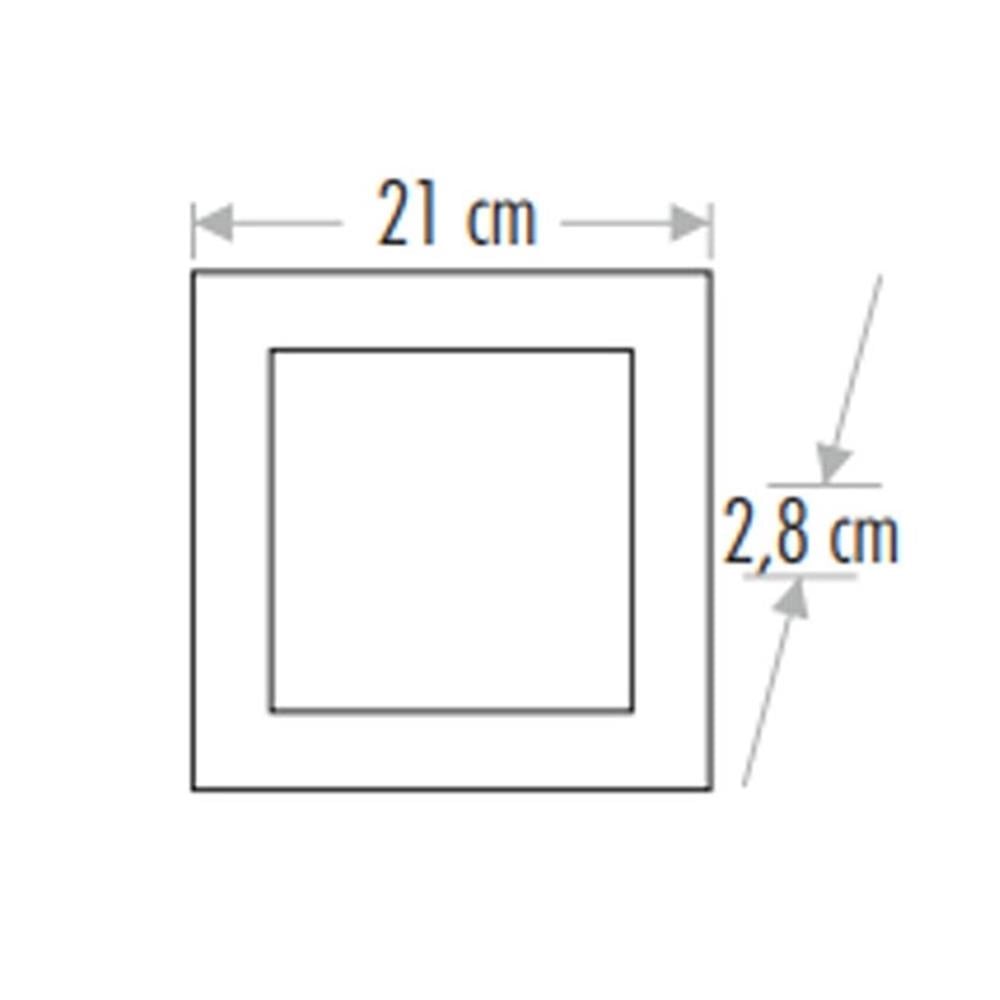 Cata CT-5234G 18W Siyah Kasa Kare Sıva Üstü Led Armatür 3200K Günışığı