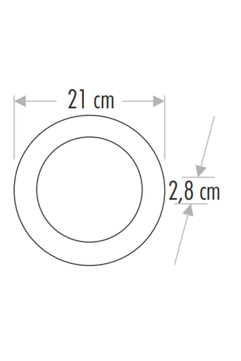 Cata CT-5235B 18w Sıva Üstü Siyah Yuvarlak Led Panel 6500K Beyaz