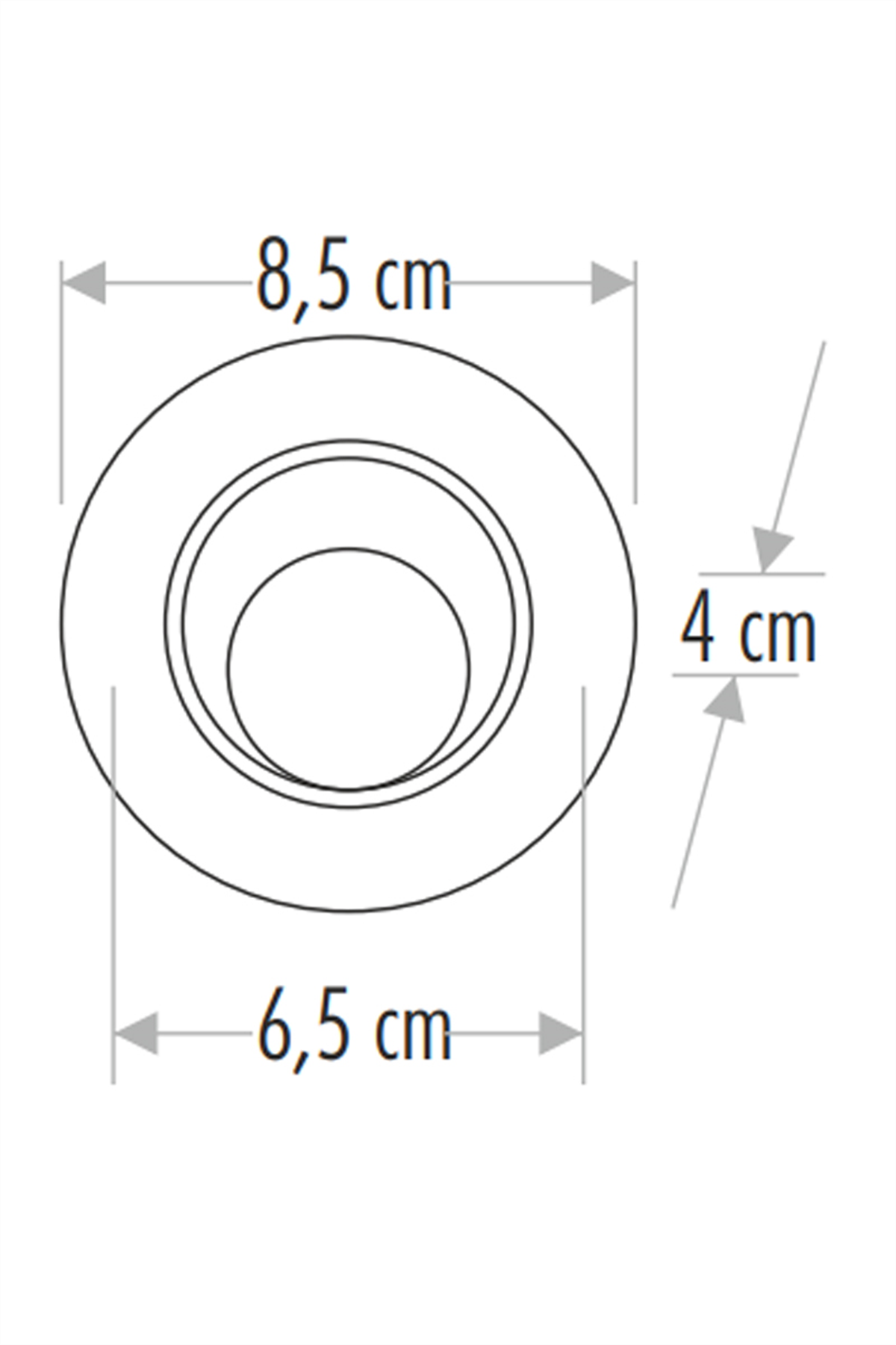 Cata CT-5252B 7w Saten Kasa Akik Cob Led Spot Armatür 6400K Beyaz