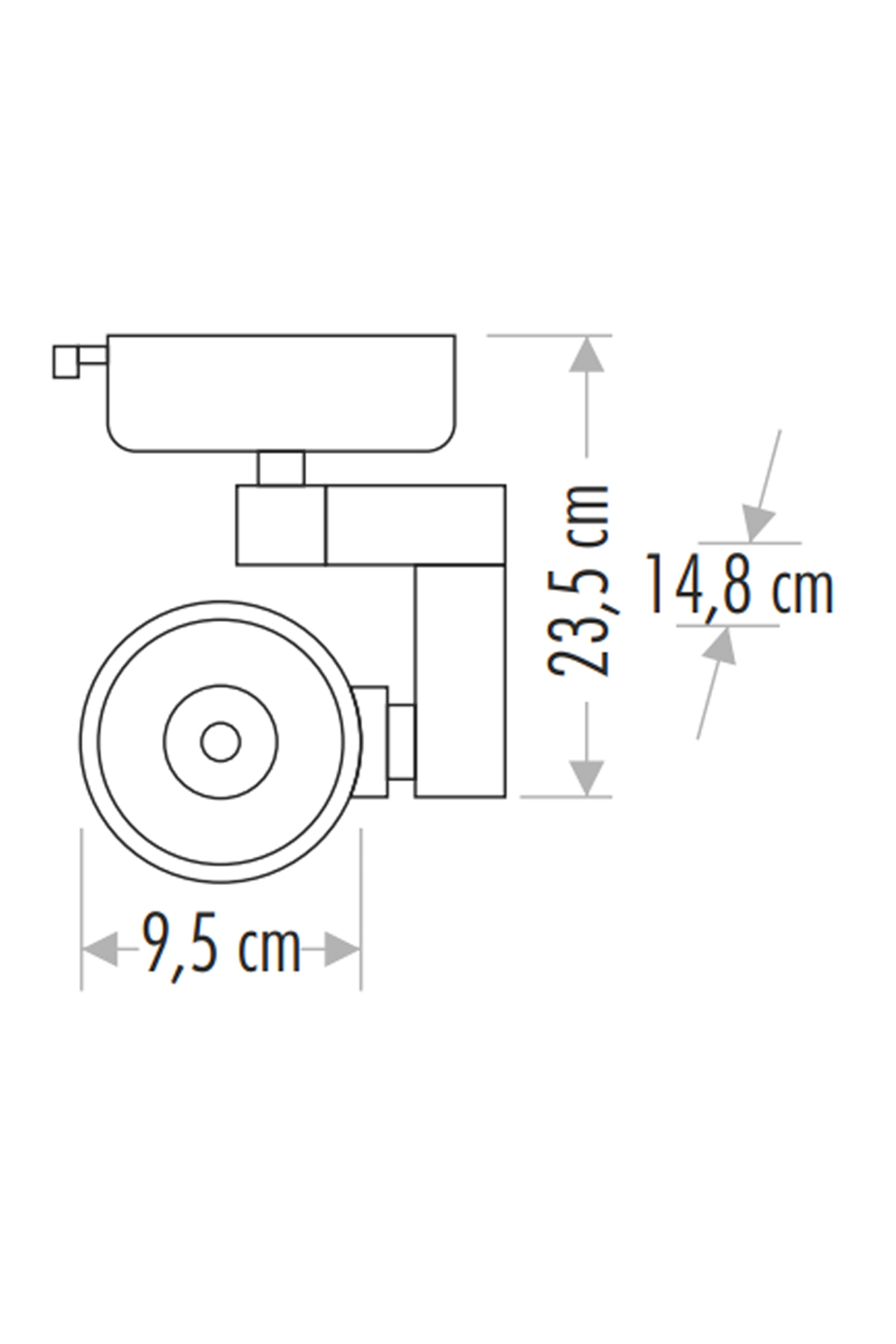 Cata CT-5334G 30W Siyah Kasa Ray Spot Armatür 3200K Günışığı