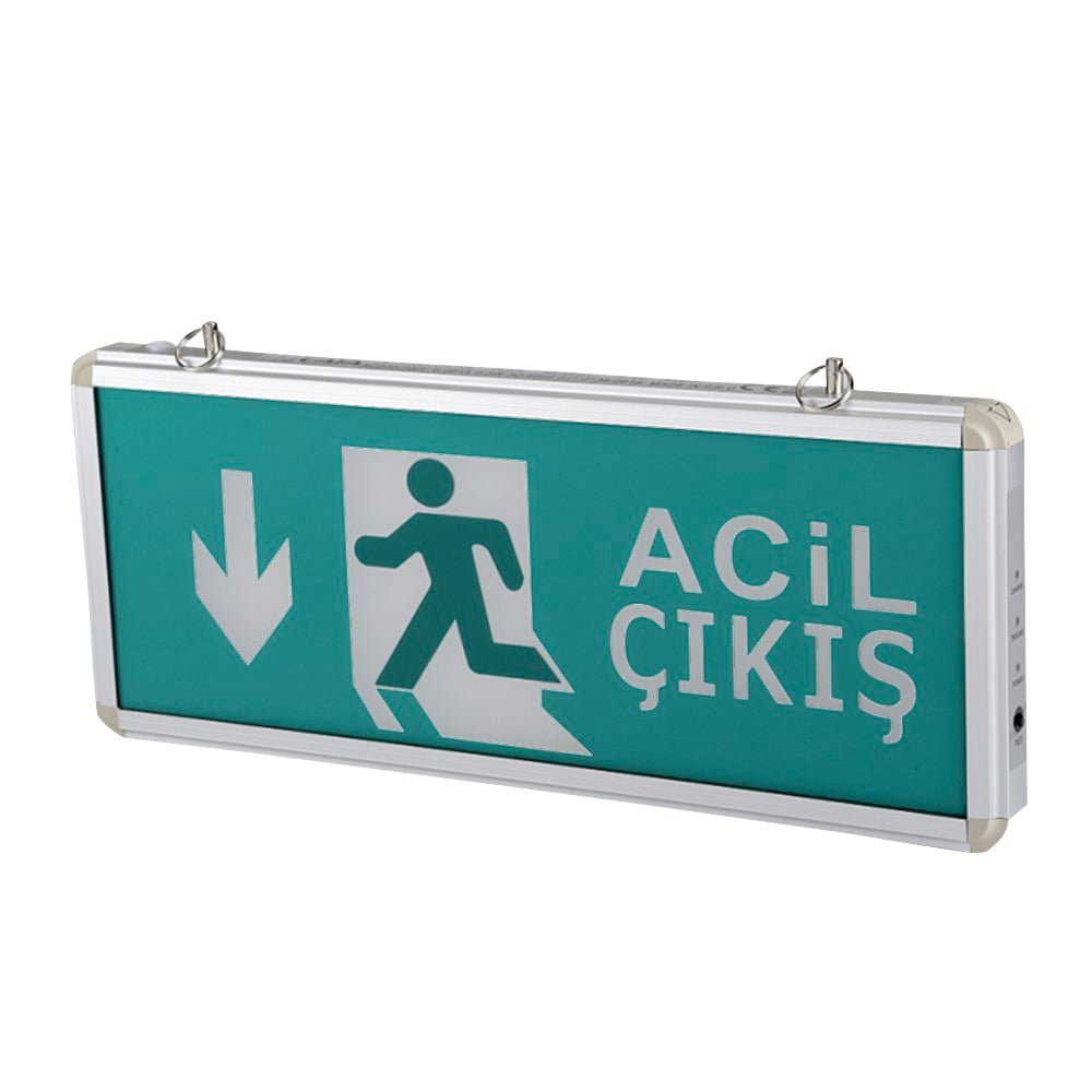Cata CT-9178 Exit Acil Çıkış 3 Saat Akülü Led Çift Yönlü Acil Yönlendirme Armatürü