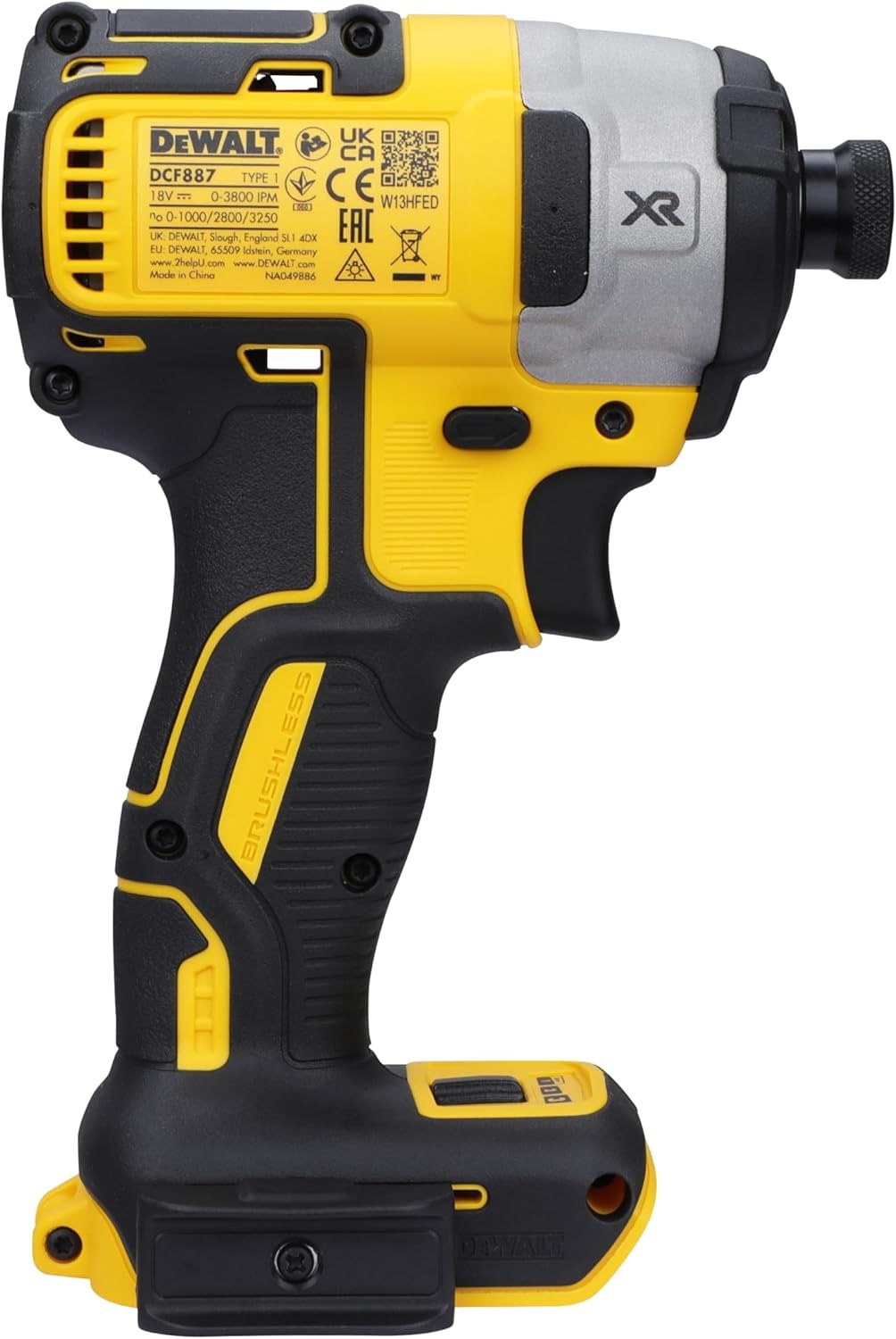 DEWALT DCF887N KÖMÜRSÜZ PROFESYONEL DARBELİ TORNAVİDA ( AKÜSÜZ ) 18 V