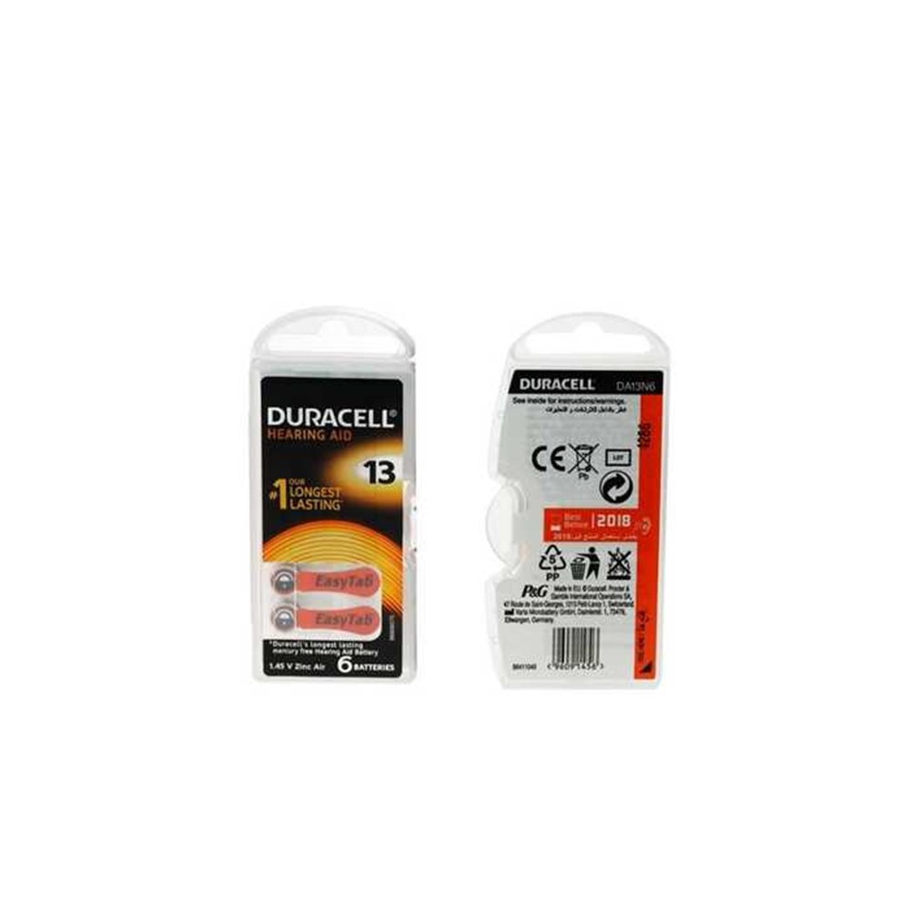 Duracell Activair 13 6'lı Kulaklık Pili