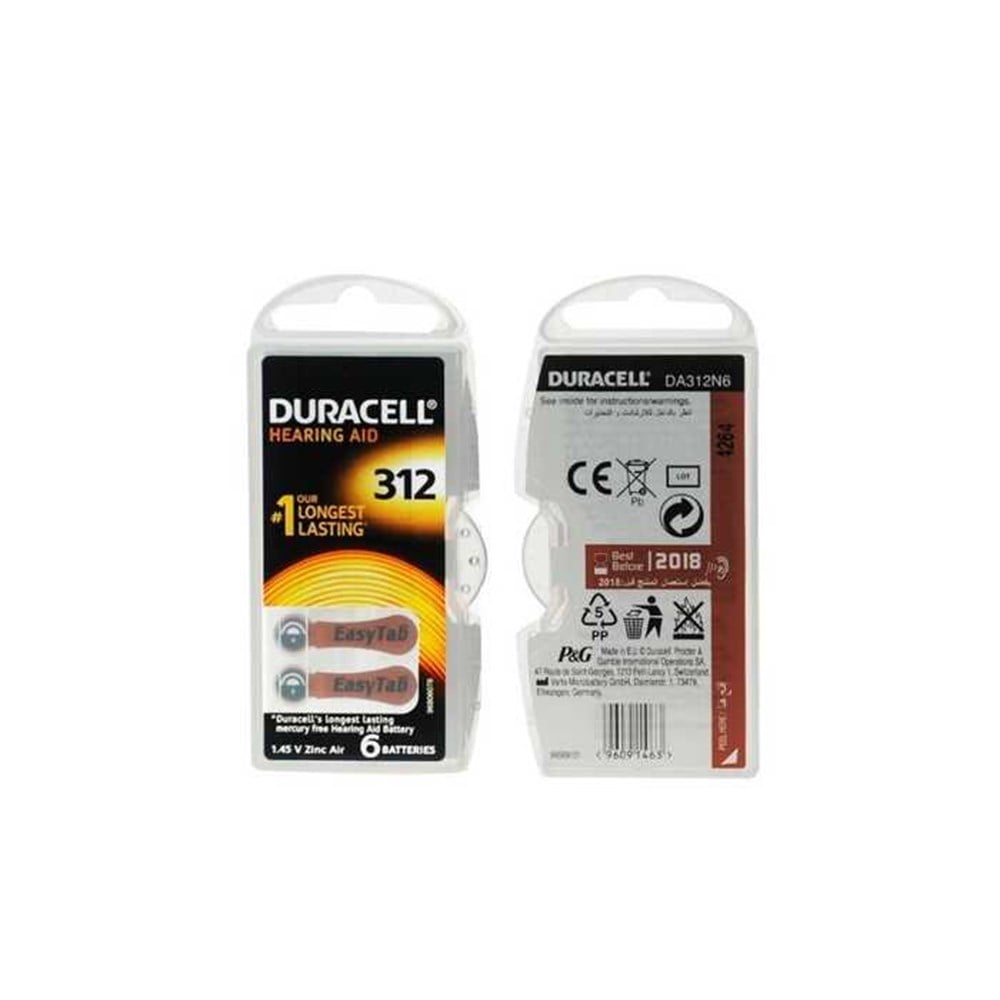 Duracell Activair 312 Kulaklık Pili 6'lı