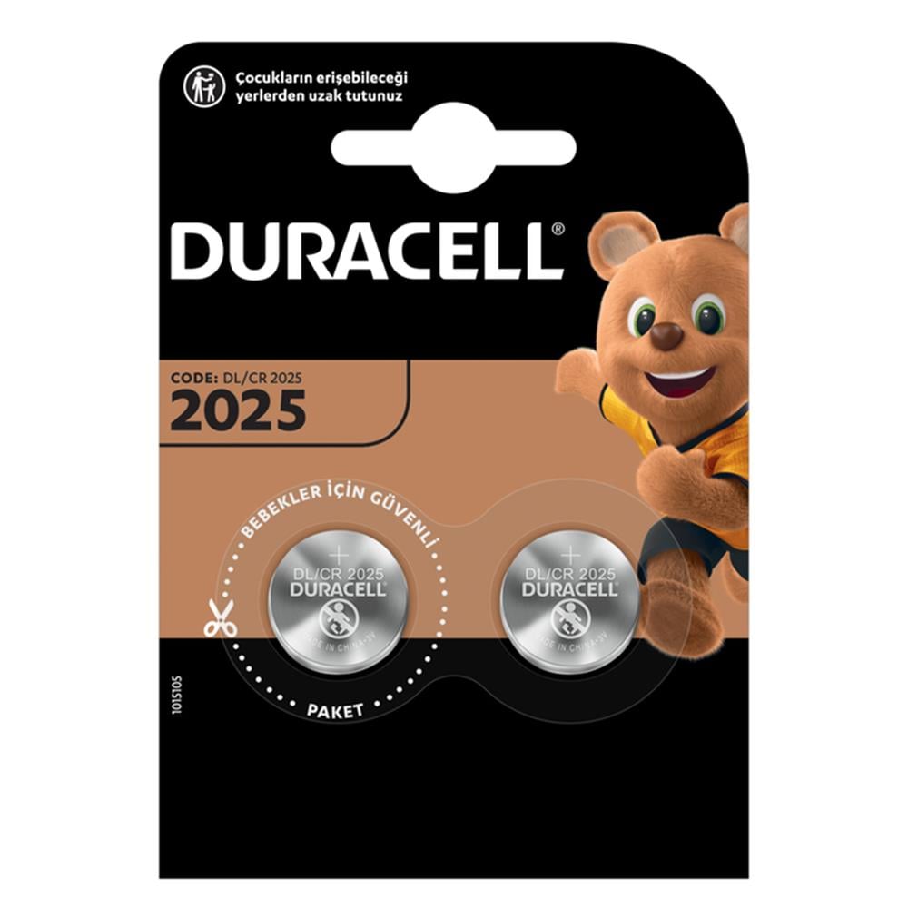 DURACELL CR2025 LITHIUM 3V PİL 2Lİ