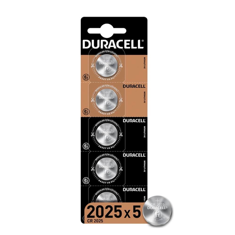 DURACELL CR2025 LITHIUM 3V PİL 5Lİ
