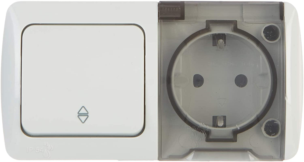 Elbi Eva Vavien - Topraklı Priz Kombine