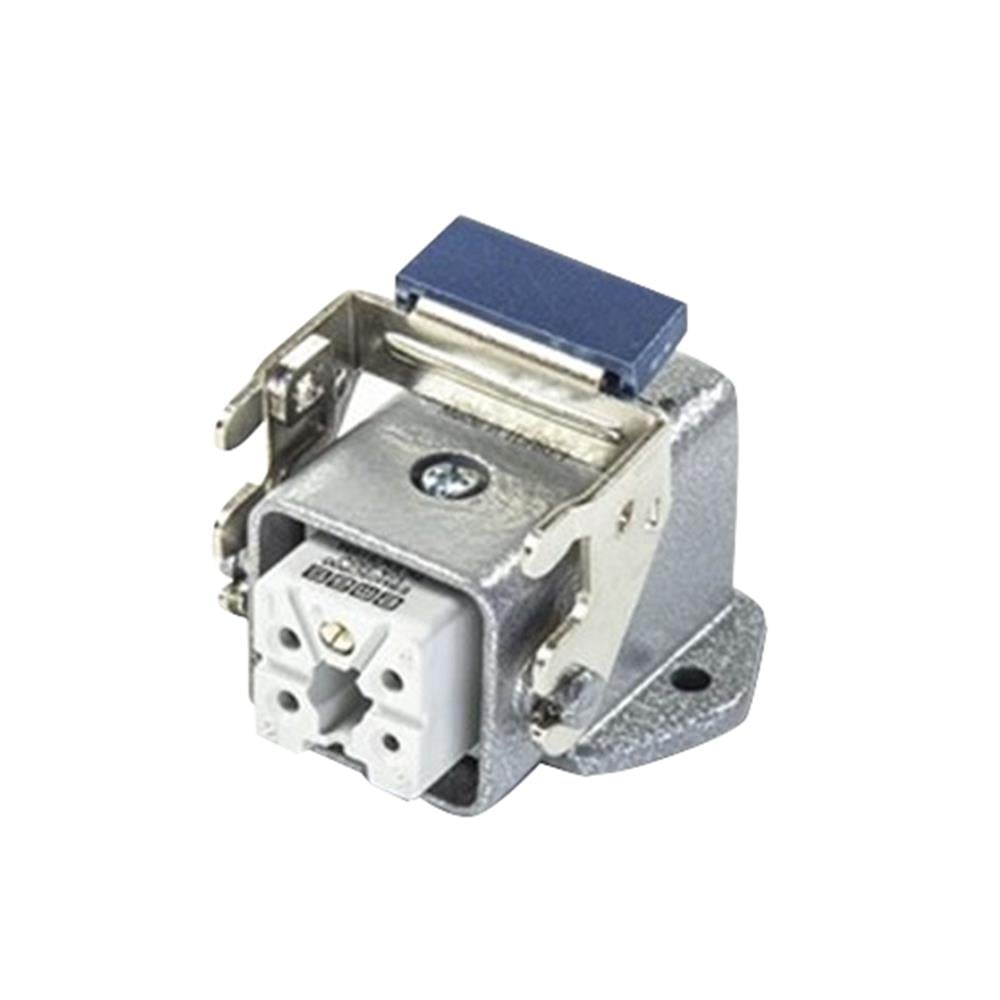 Emas EBM05PE46 Metal 5 Kontak Eğik Tip Priz 10A Alttan Girişli 1 Metal Mandallı