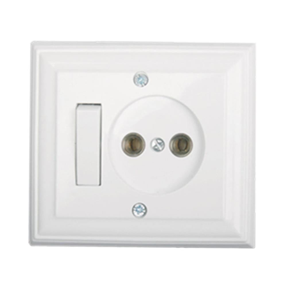 Günsan Fantasy Beyaz Anahtarlı Priz