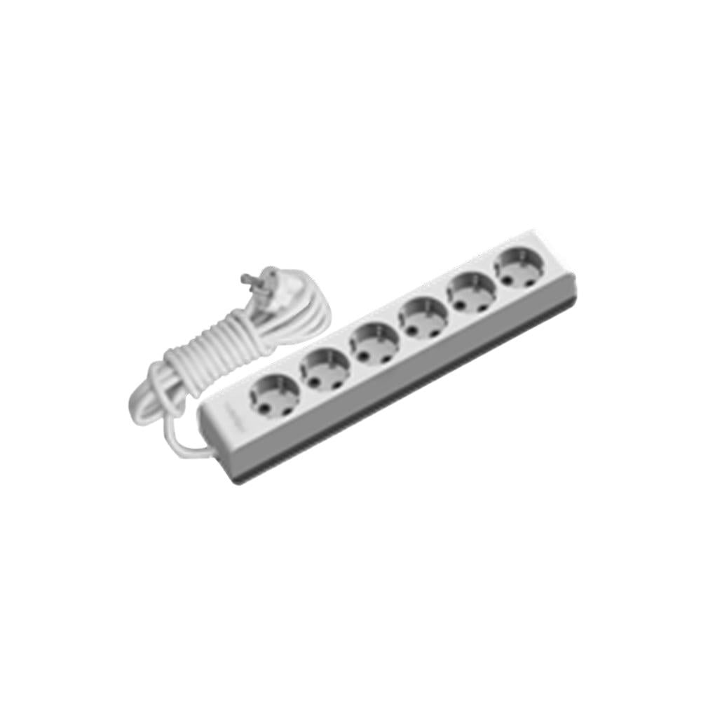 Günsan Visage Altılı Grup Priz Topraklı Çocuk Korumalı 2 Mt