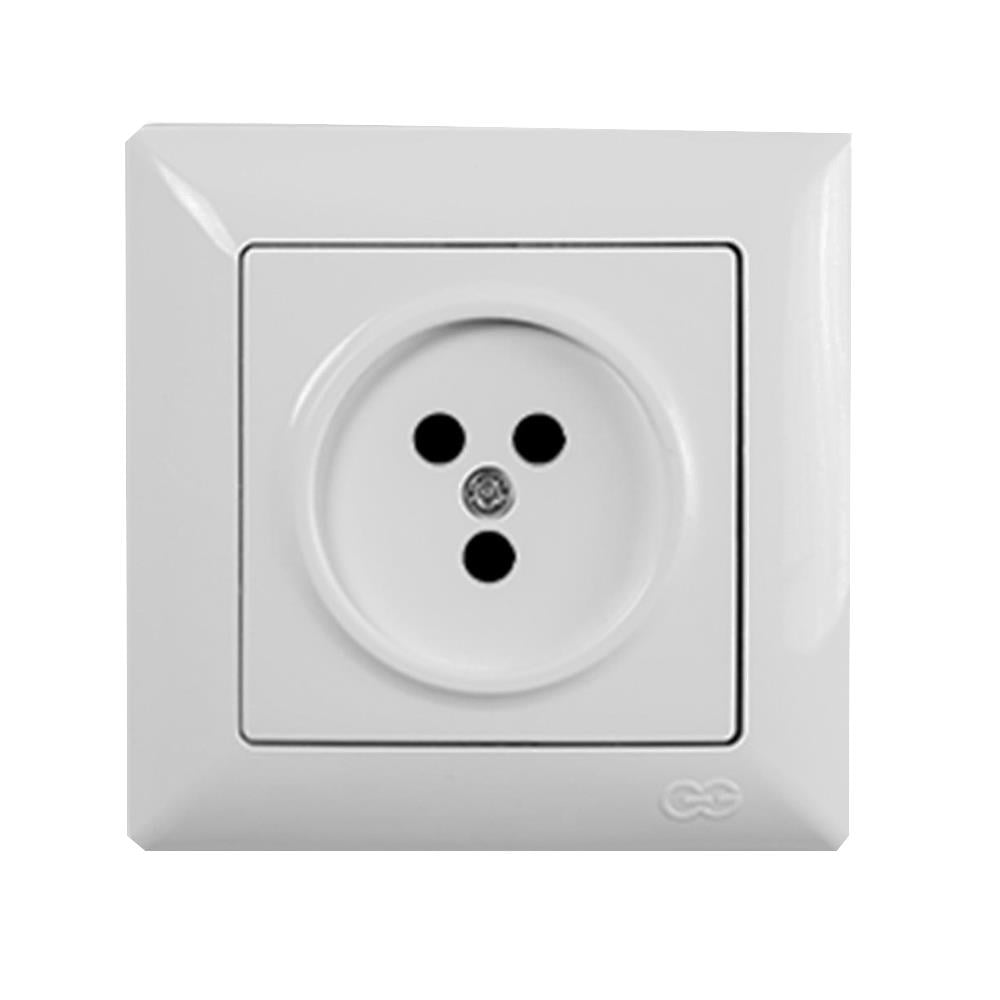 Günsan Visage Simple Beyaz Telefon Priz