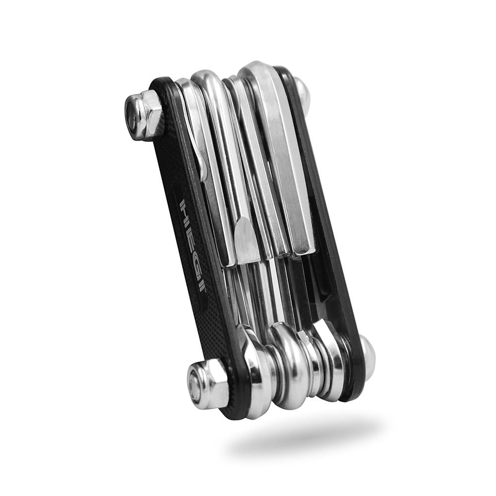 Hegi 10 Fonksiyonlu Paslanmaz Çelik Bisiklet Tamir Aleti - Siyah