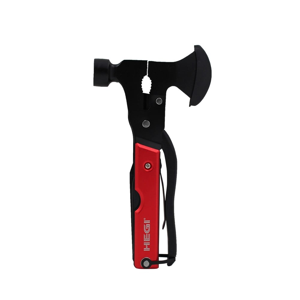 Hegi 18 Fonksiyonlu Paslanmaz Çelik Kamp Baltası ve Çekiç