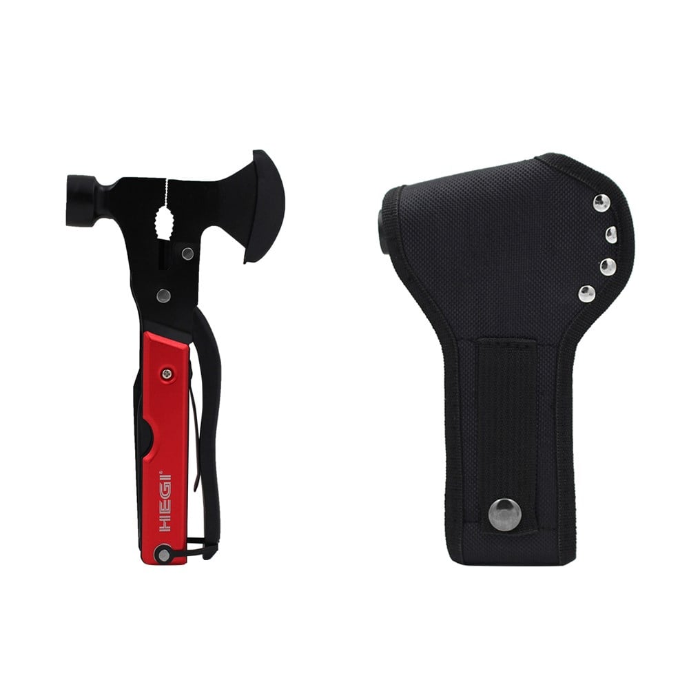 Hegi 18 Fonksiyonlu Paslanmaz Çelik Kamp Baltası ve Çekiç