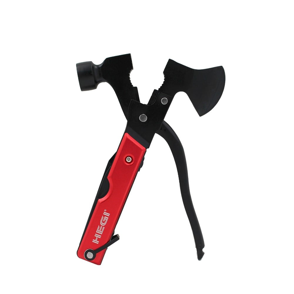 Hegi 18 Fonksiyonlu Paslanmaz Çelik Kamp Baltası ve Çekiç