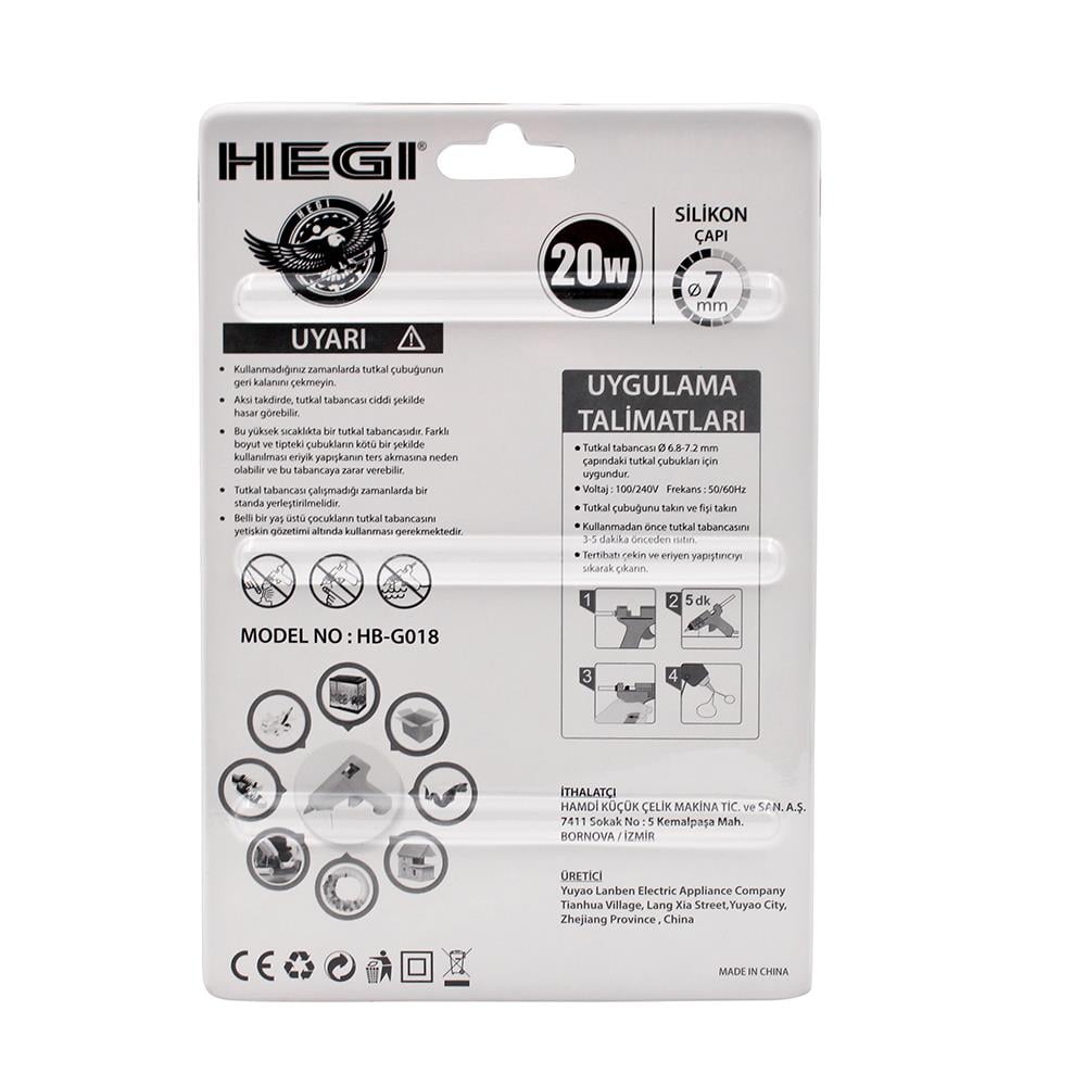 HEGI SICAK SİLİKON TABANCASI