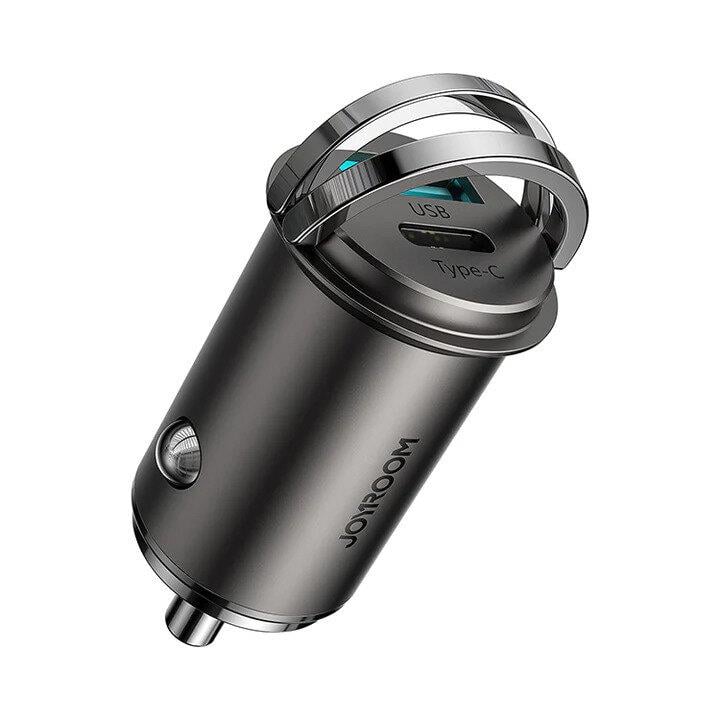 JOYROOM C-A35 45W MİNİ DUAL PORT CAR CHARGER GRAY