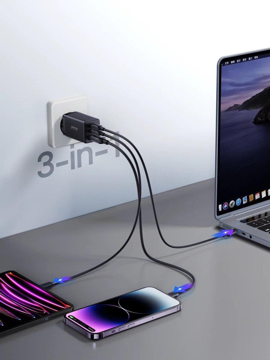 JOYROOM JR-TCG01 65W 2C1A FAST CHARGER+100W C TO C CABLE