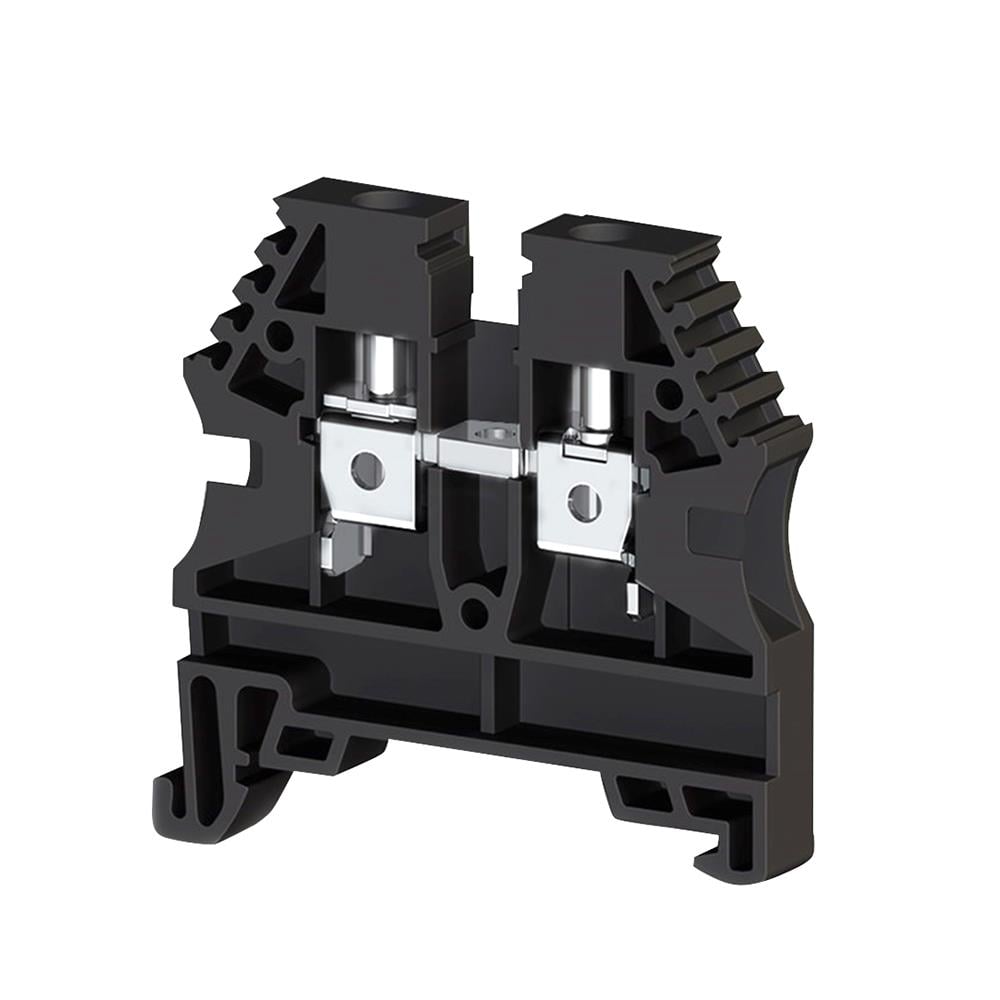 Klemsan 304135 AVK 4 Siyah 4 mm², Vida bağlantılı, Tek katlı geçiş klemensi, Yalıtım malzemesi PA, Siyah