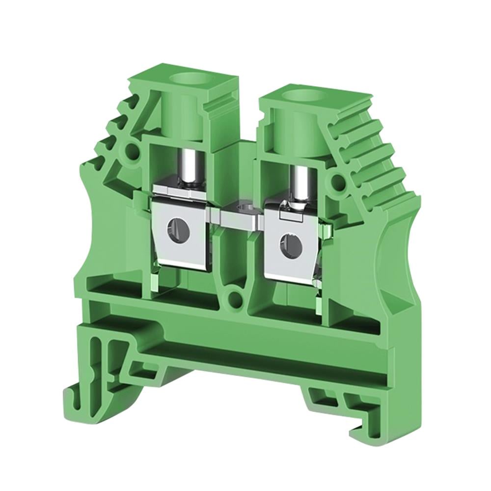 Klemsan 304142 AVK 6 Yeşil 6 mm², Vida bağlantılı, Tek katlı geçiş klemensi, Yalıtım malzemesi PA, Yeşil