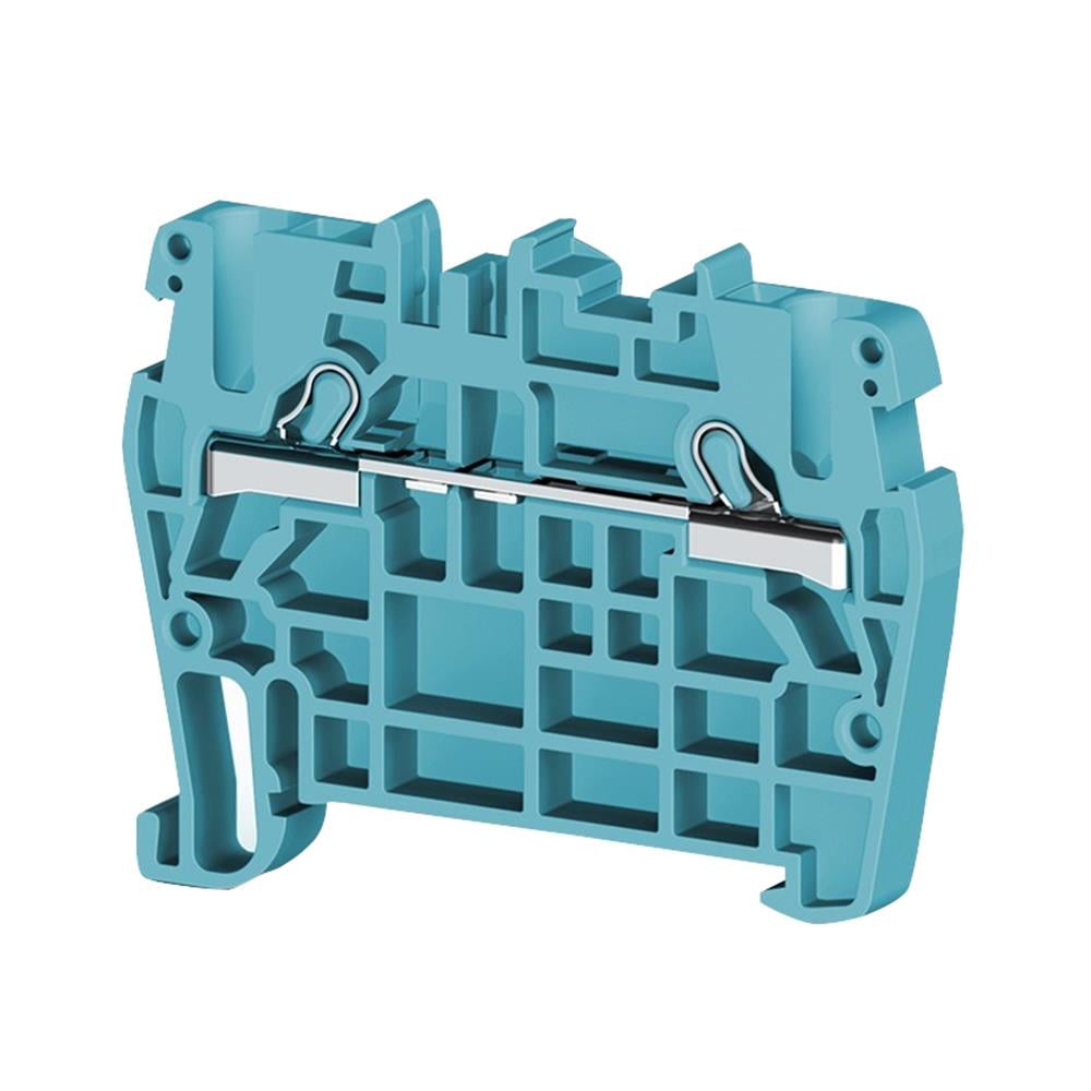 Klemsan 307101 PYK 2,5 Mavi 2,5mm², Pratik Yay bağlantılı, 1 giriş 1 çıkış geçiş klemensi, Yalıtım malzemesi PA, Mavi