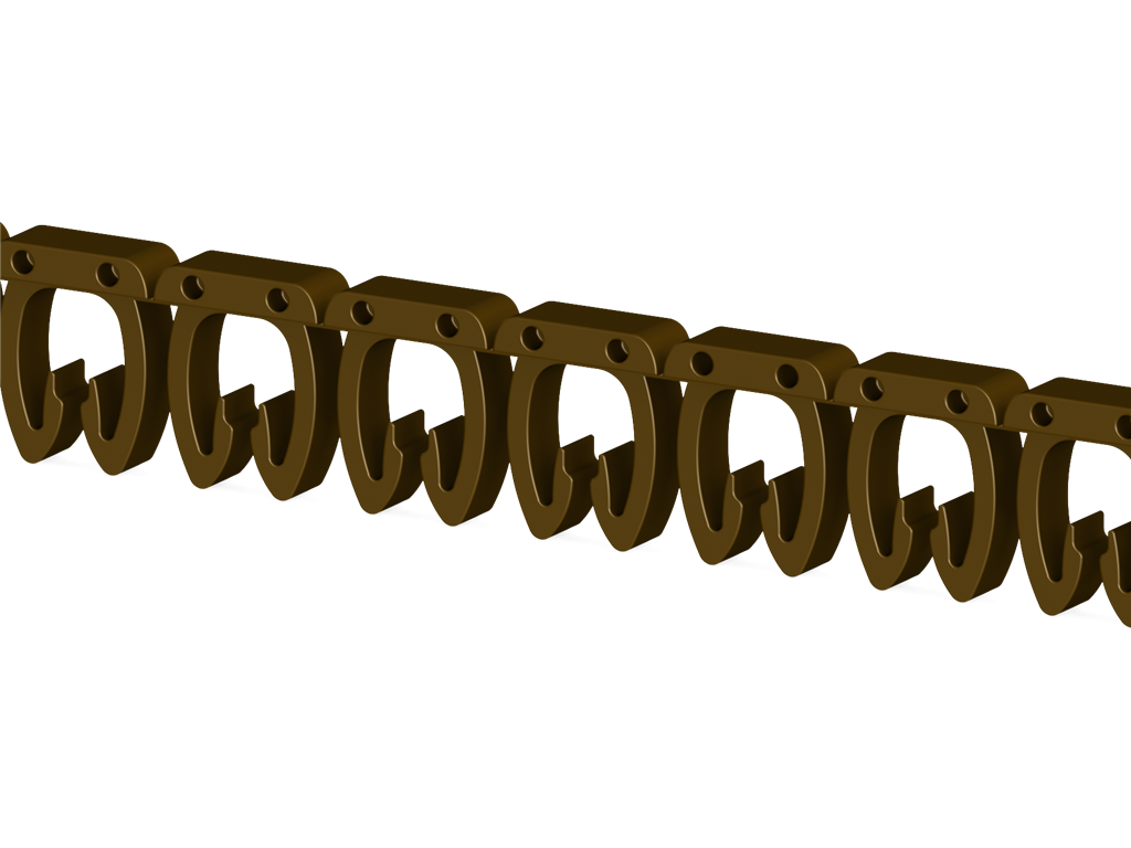 Klemsan 519001 KE 3 (1) Rakam Kablo etiketi 4-6 mm² Kablolar için