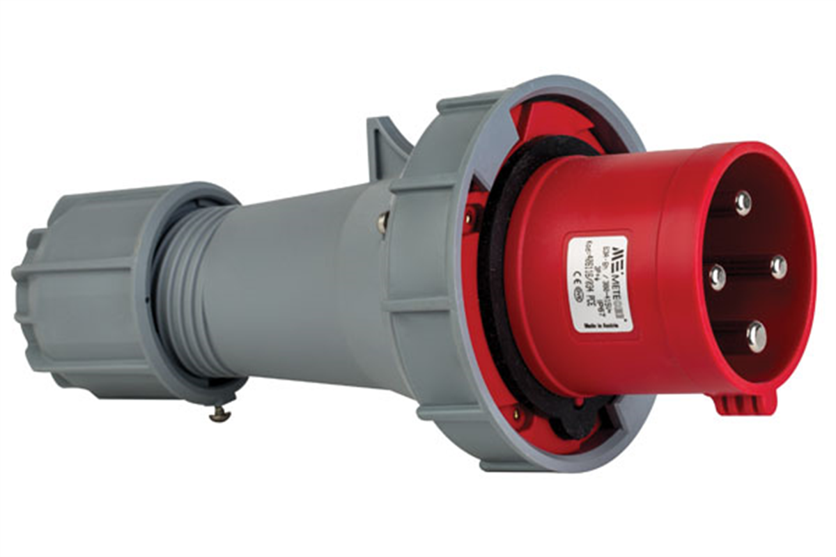 Mete 4X63A. IP67 Düz Fiş 3P+E