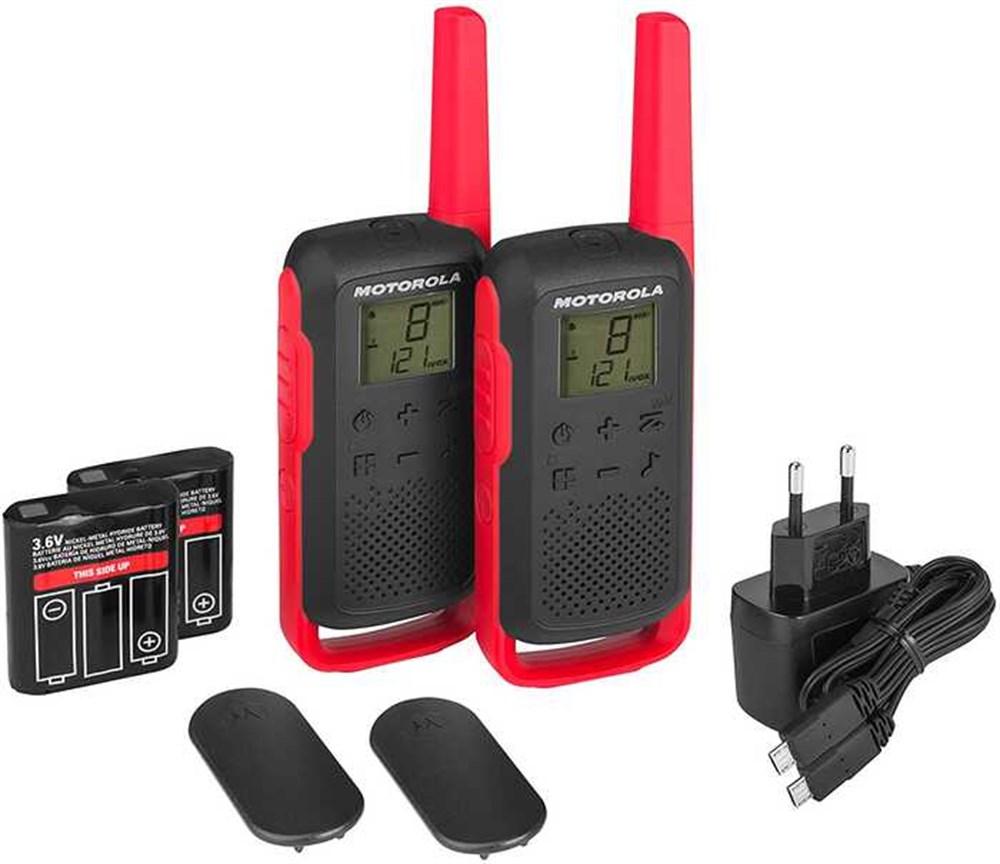 Motorola TLKR-T62 Kırmızı El Telsizi Pmr İkili Set