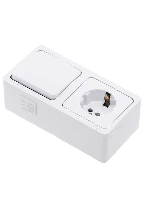 Nead Murat Anahtar+ Topraklı Priz Beyaz