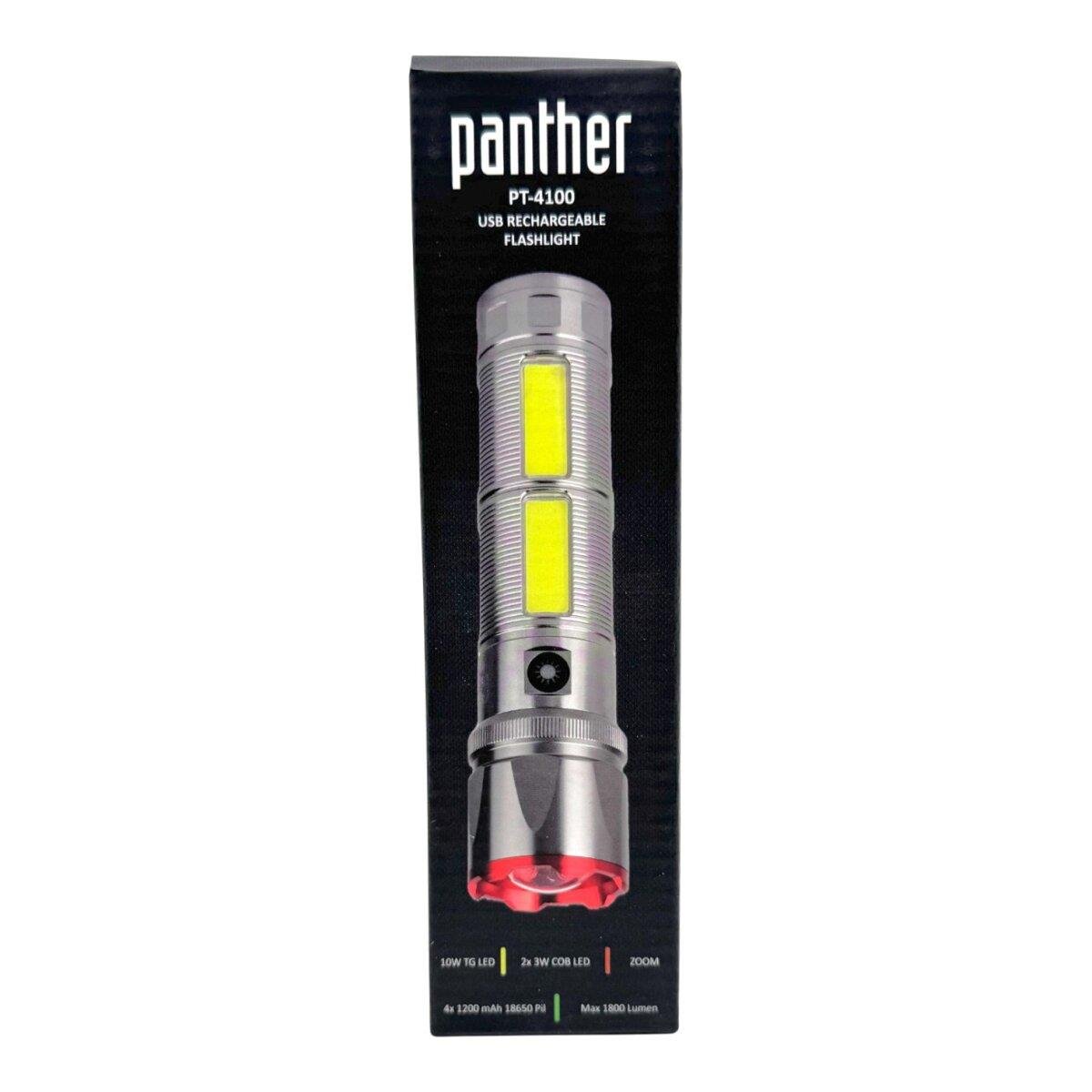PANTHER PT-4100 USB ŞARJLI EL FENERİ