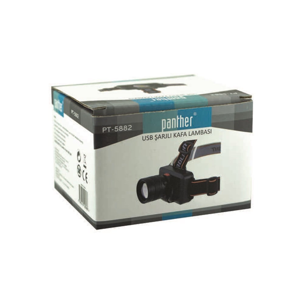 PANTHER PT-5882 USB ŞARJLI KAFA LAMBASI