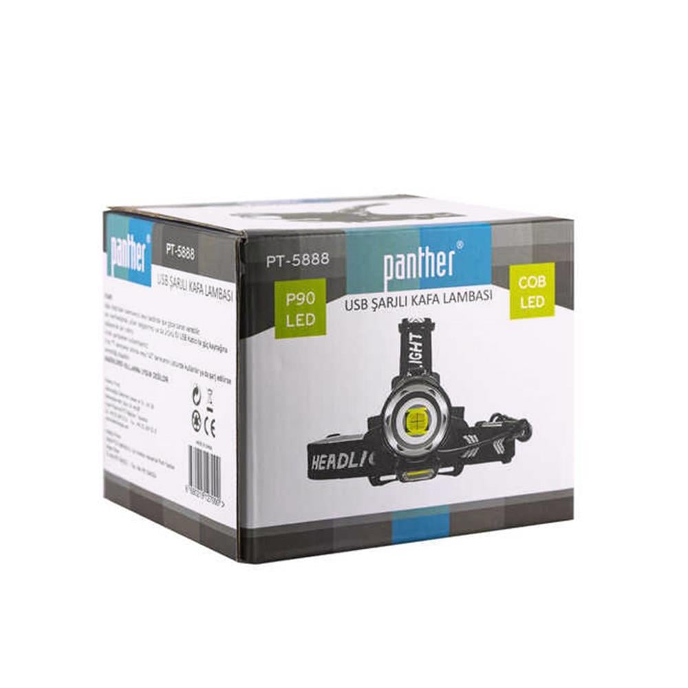 PANTHER PT-5888 USB ŞARJLI KAFA LAMBASI