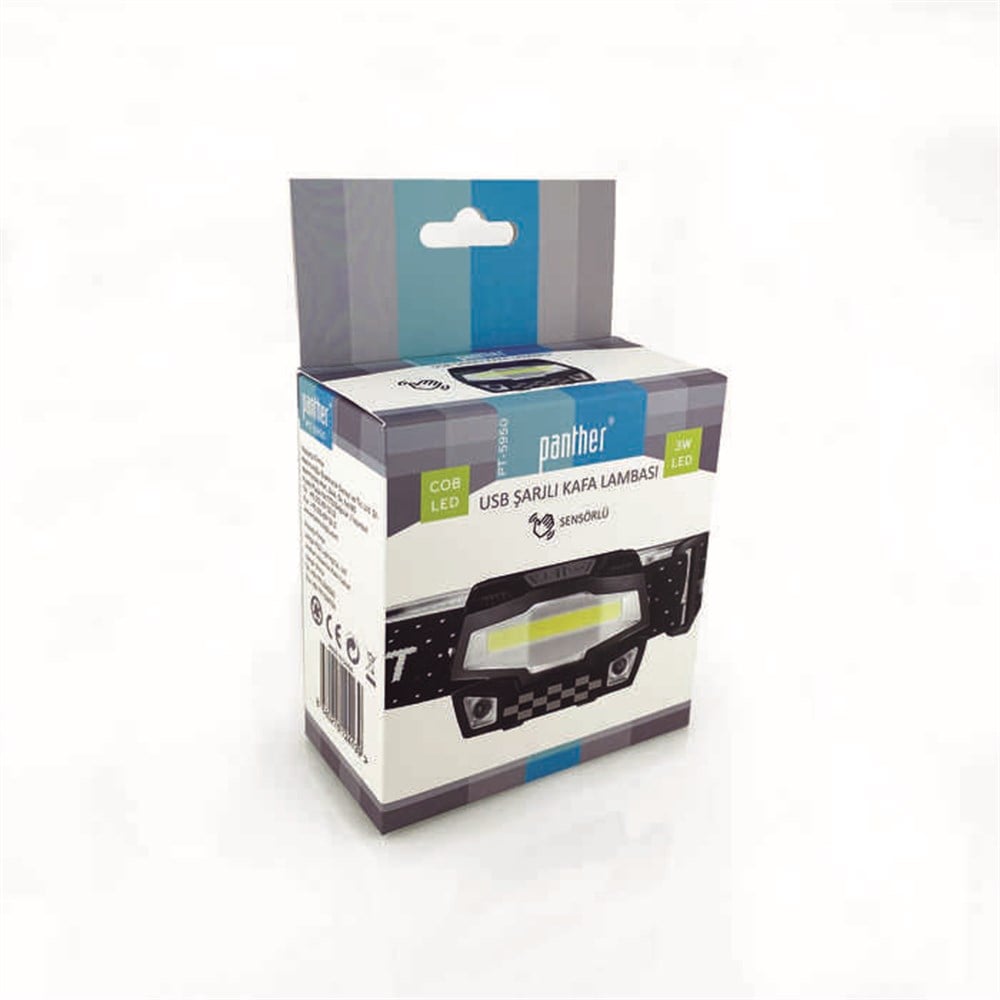 Panther PT-5950 3W Ledli Şarjlı Kafa Lambası