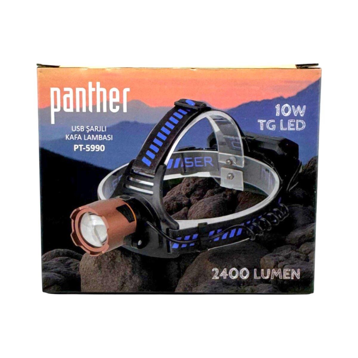 PANTHER PT-5990 USB ŞARJLI KAFA LAMBASI