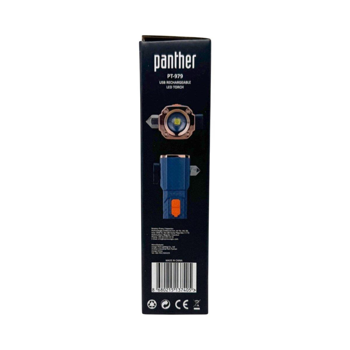 PANTHER PT-979 USB ŞARJLI EL FENERİ
