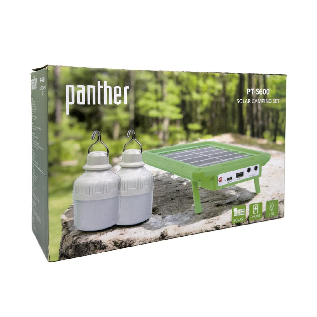 PANTHER PT-S600 ŞARJLI SOLAR KAMP SETİ