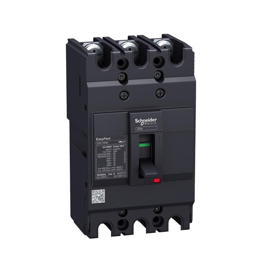 Schneider EZC100H3050 Kompakt Şalter Easypact Ezc100H - Tmd - 50 A - 3 Kutup 3D
