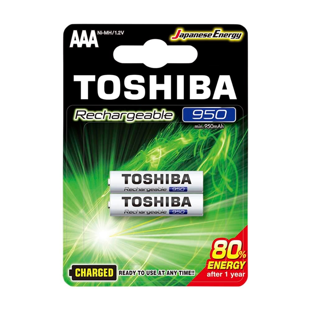 TOSHIBA 950 MAH ŞARJLI İNCE PİL 2Lİ