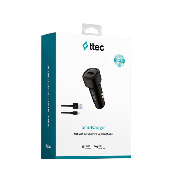 TTEC 2CKS30LS 2.4A ARAÇ Ş.CİHAZI+LIGTNING KABLO