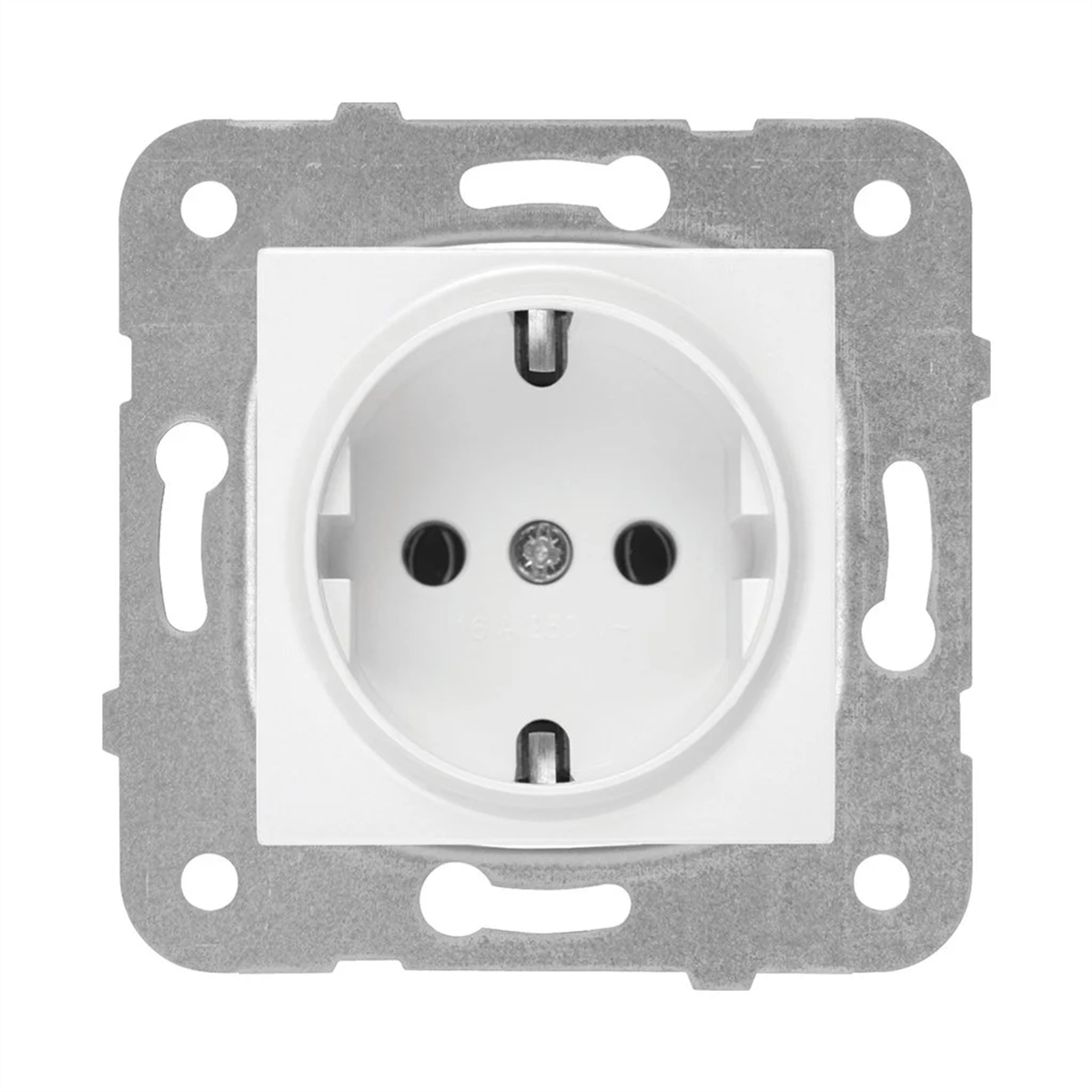 Viko Karre/Meridian Beyaz Topraklı Priz (Çerçeve Hariç)