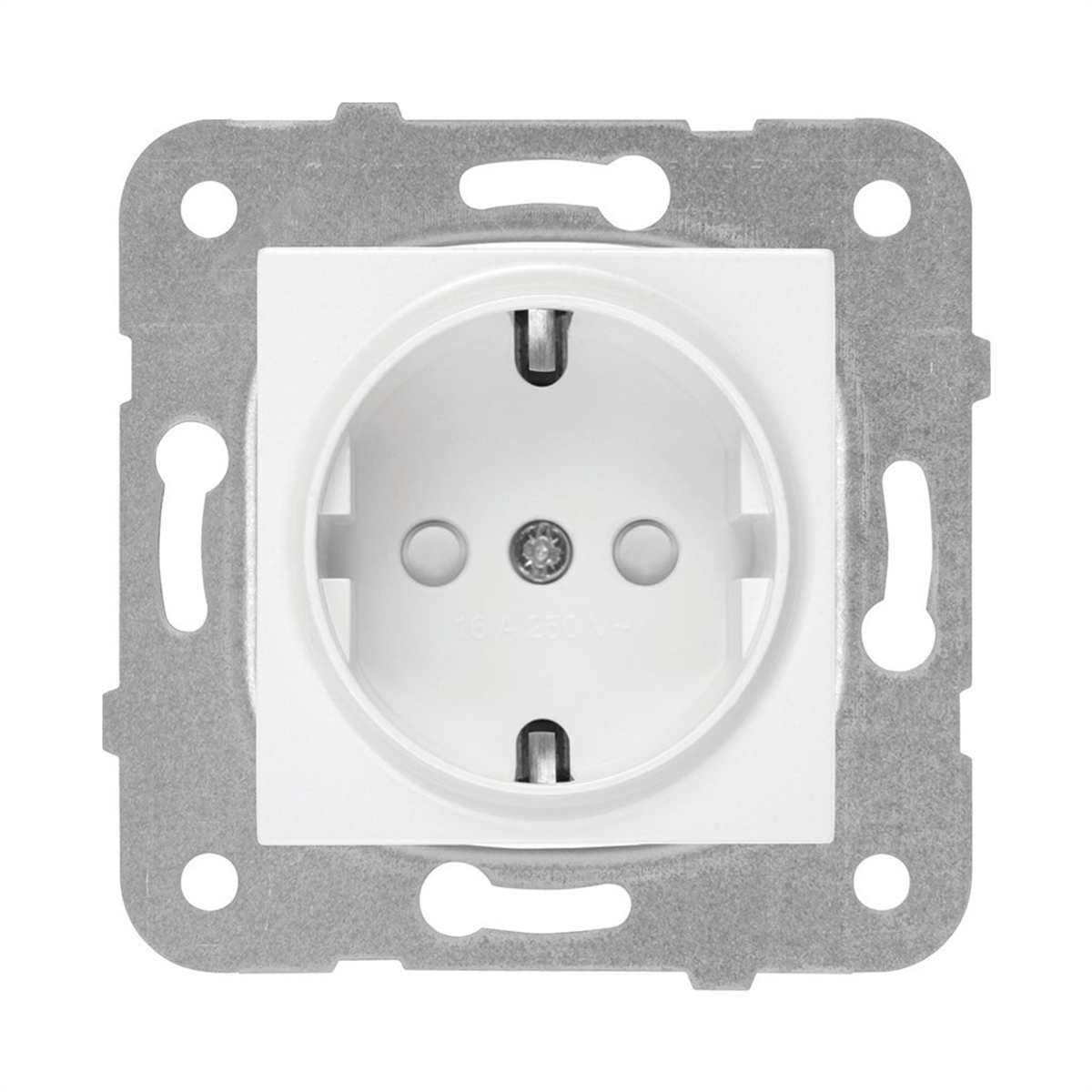 Viko Karre/Meridian Beyaz Topraklı Priz Çocuk Korumalı (Çerçeve Hariç)