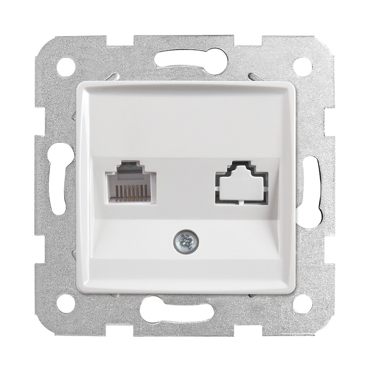 Viko Linnera/Rollina Beyaz Tekli Data CAT6 (Çerçeve Hariç)